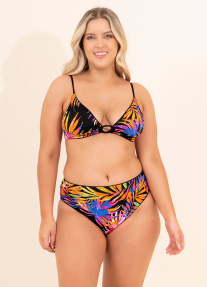  Maaji Onyx Suzy Q High Rise/High Leg Bikini Bottom