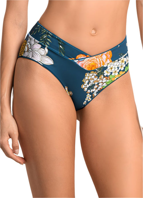 Hover image -  Maaji Bluejay Jannine Mid Rise Bikini Bottom