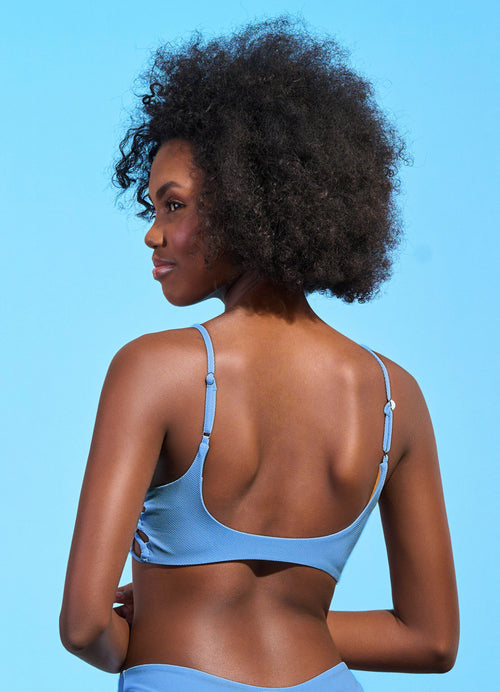 Alternative image -  bikini top from Maaji – Stone Blue Gliter Sporty Bralette Bikini Top – Category: Apparel , Accessories Clothing Swimwear