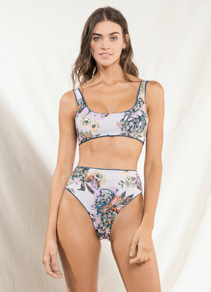  bikini bottom from Maaji – Peacock Suzy Q High Rise/High Leg Bikini Bottom – Category: Apparel , Accessories Clothing Swimwear