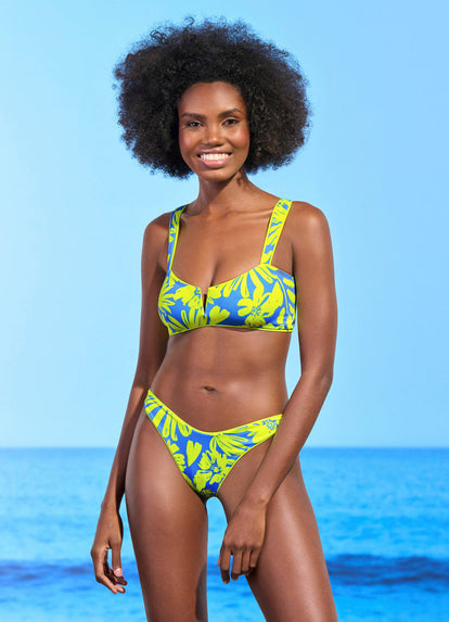  Maaji Chartreuse Vico V Wire Bralette Bikini Top