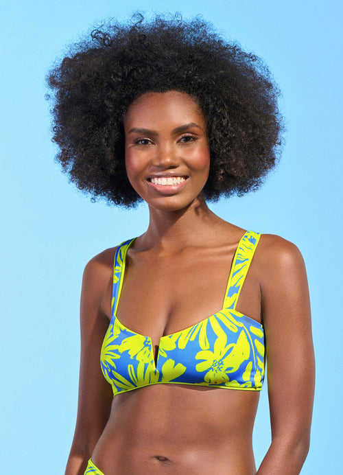 Hover image -  Maaji Chartreuse Vico V Wire Bralette Bikini Top
