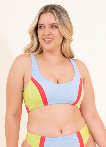  Maaji Serenity Lavender Shay Sporty Bralette Bikini Top