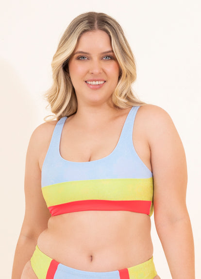  Maaji Serenity Lavender Shay Sporty Bralette Bikini Top